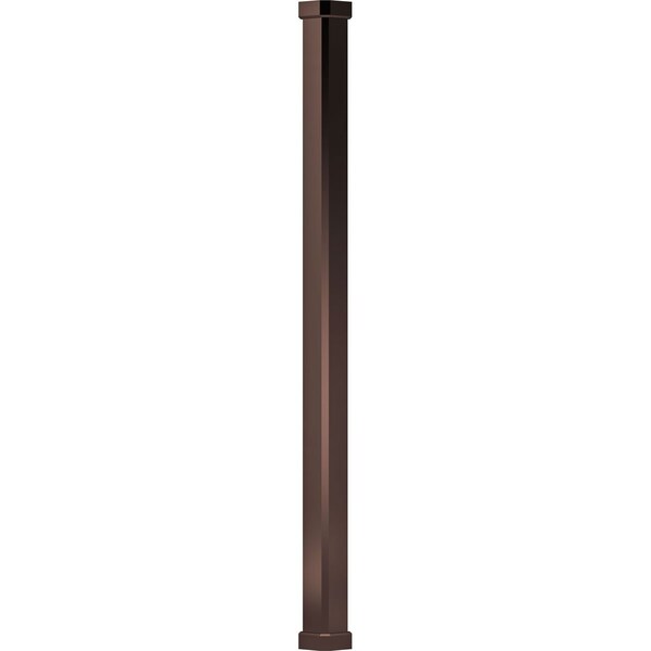 Ekena Millwork 6" x 10' Endura-Aluminum Craftsman Style Column, Square Shaft For Post Wrap Installation Non-Tapered EA0610INPSBCRCR - main